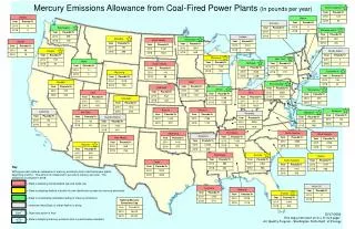 Mercury Emissions Allowance from Coal-Fired Power Plants (In pounds per year)