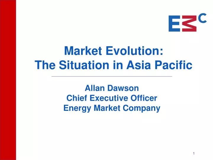 market evolution the situation in asia pacific