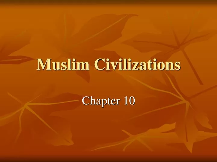 muslim civilizations