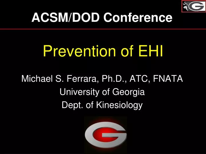 prevention of ehi