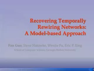 Recovering Temporally Rewiring Networks: A Model-based Approach