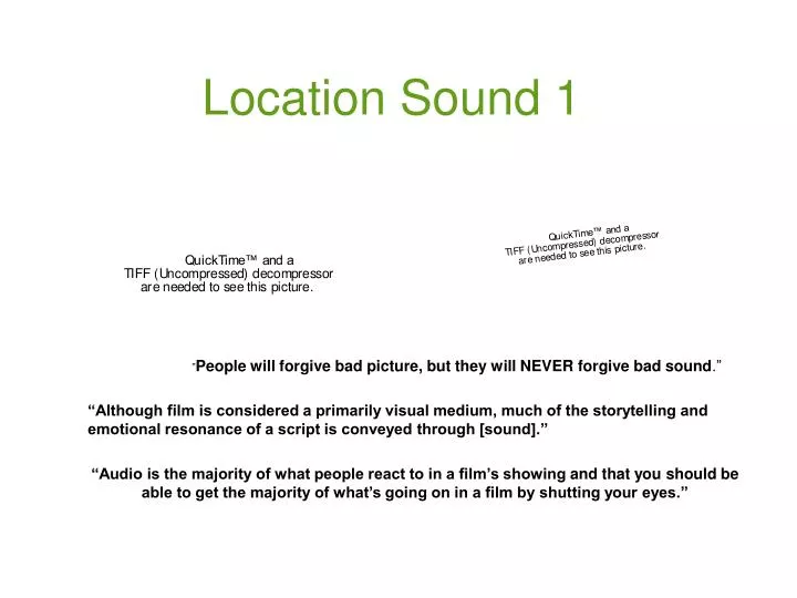 location sound 1