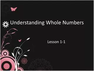 Understanding Whole Numbers