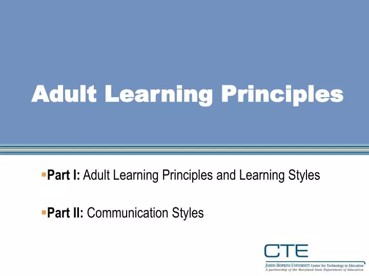 adult learning principles