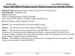 Project: IEEE P802.15 Working Group for Wireless Personal Area Networks (WPANs)