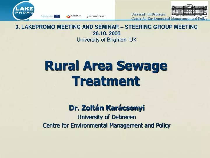 rural area sewage treatment