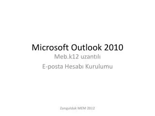 microsoft outlook 2010