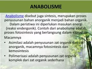 anabolisme