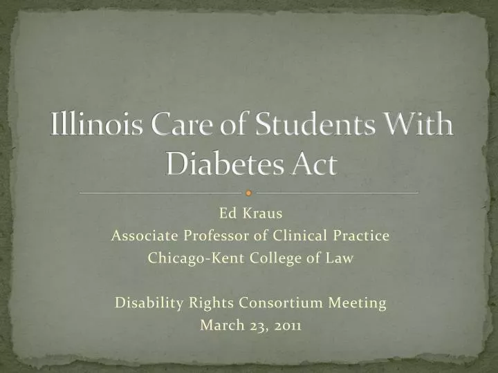 illinois care of students with diabetes act