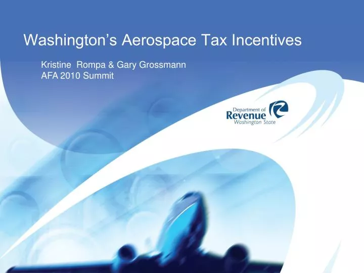 washington s aerospace tax incentives