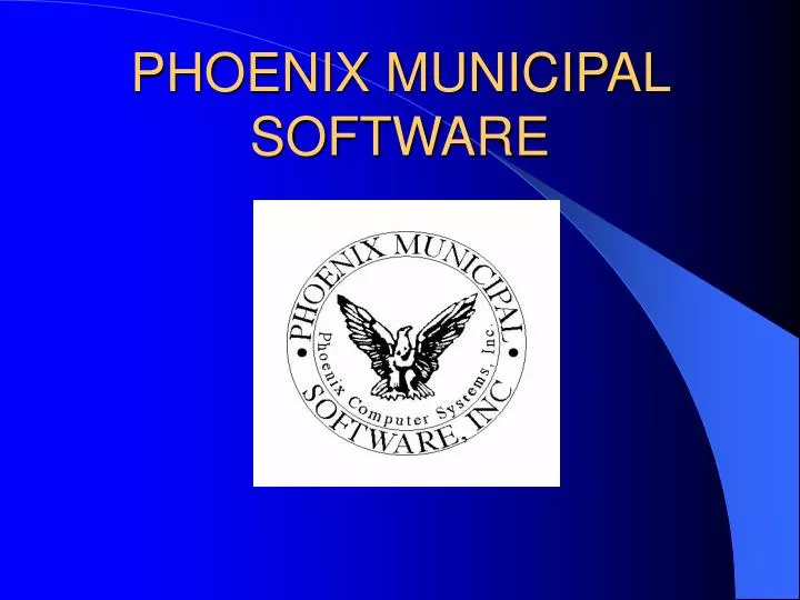 phoenix municipal software