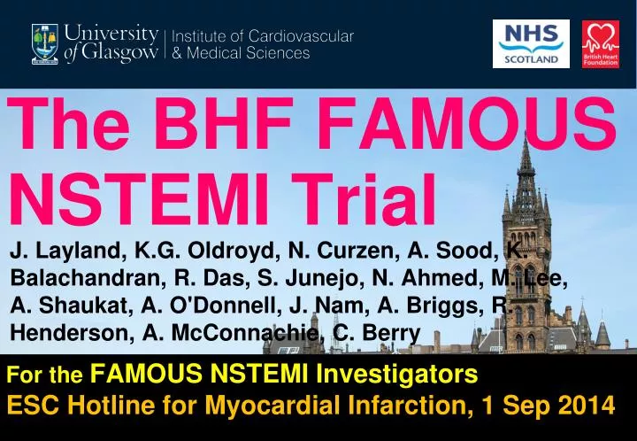 the bhf famous nstemi trial