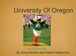 University Of Oregon - slide 1
