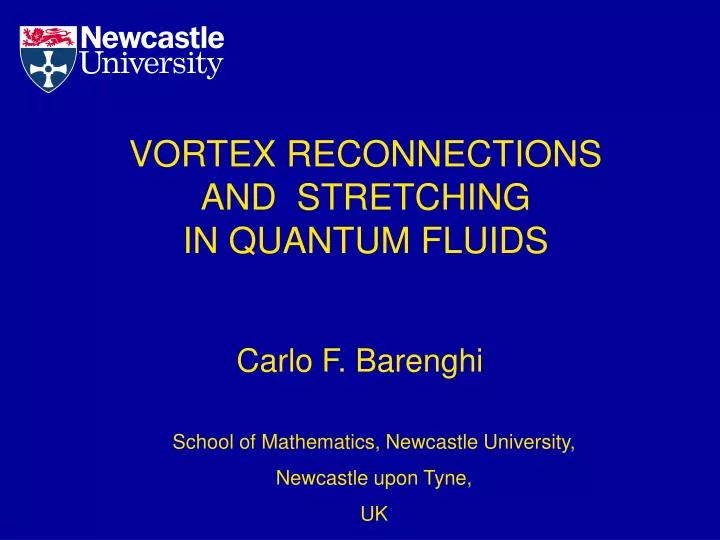 vortex reconnections and stretching in quantum fluids