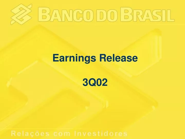 earnings release presentation