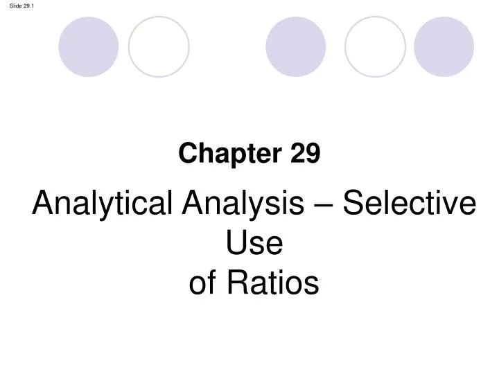 analytical analysis selective use of ratios