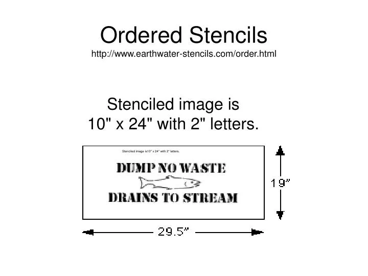 ordered stencils http www earthwater stencils com order html