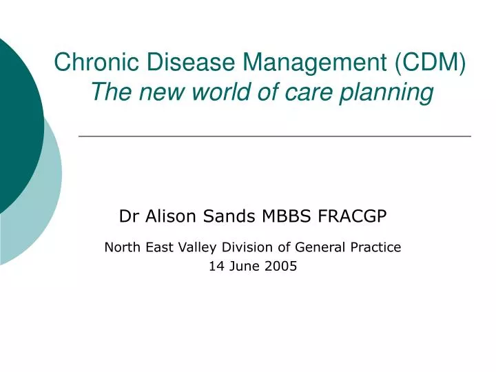 chronic disease management cdm the new world of care planning