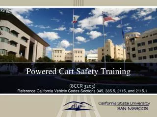Powered Cart Safety Training