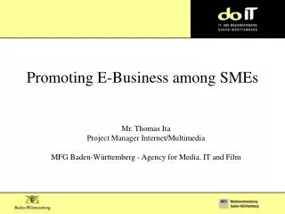 Promoting E-Business among SMEs