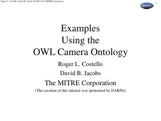 Examples Using the OWL Camera Ontology