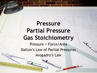 Pressure Partial Pressure Gas Stoichiometry