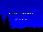 Chapter 2 Study Guide - slide 1