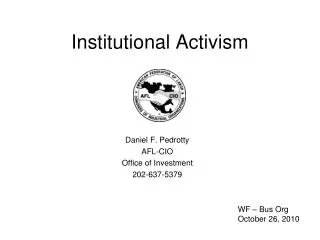 Institutional Activism