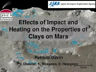 effects of impact and heating on the properties of clays on mars