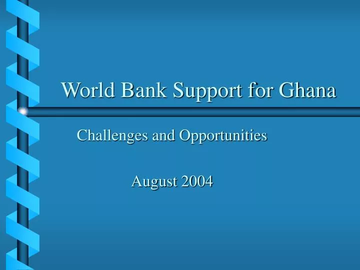 world bank support for ghana