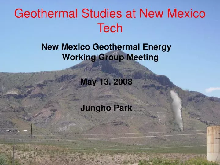 geothermal studies at new mexico tech