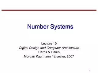 Number Systems