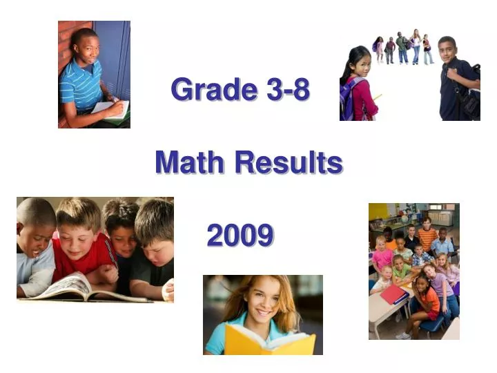 grade 3 8 math results 2009
