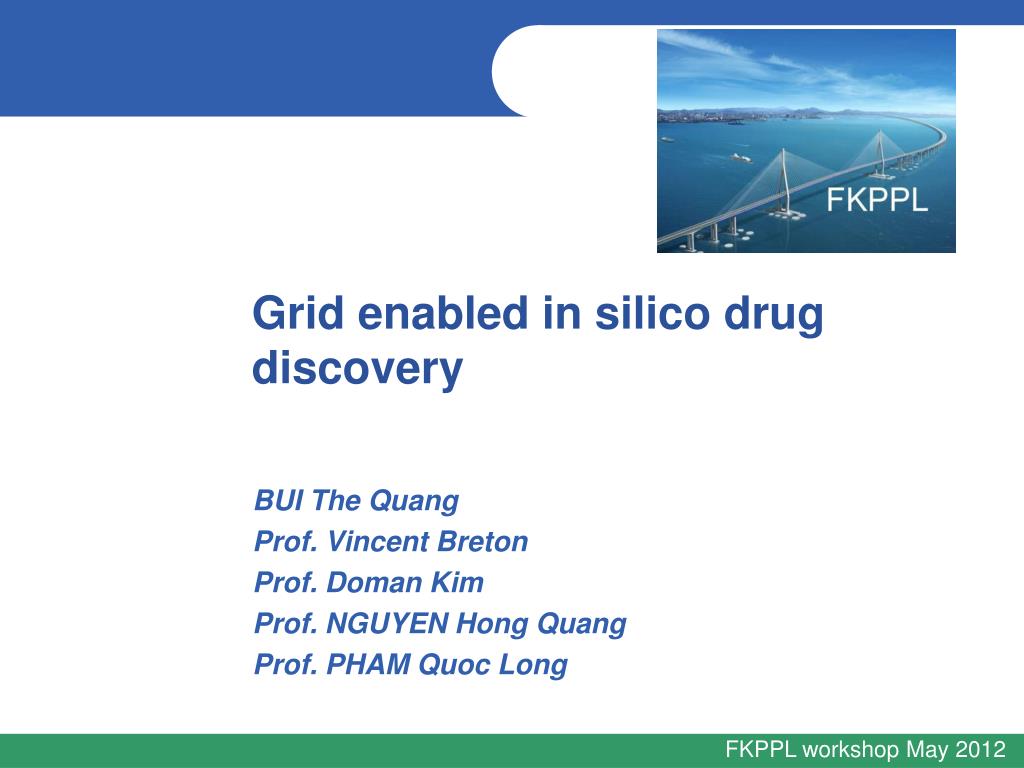 PPT - Grid enabled in silico drug discovery PowerPoint Presentation ...
