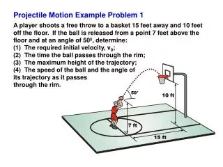 Projectile Motion Example Problem 1