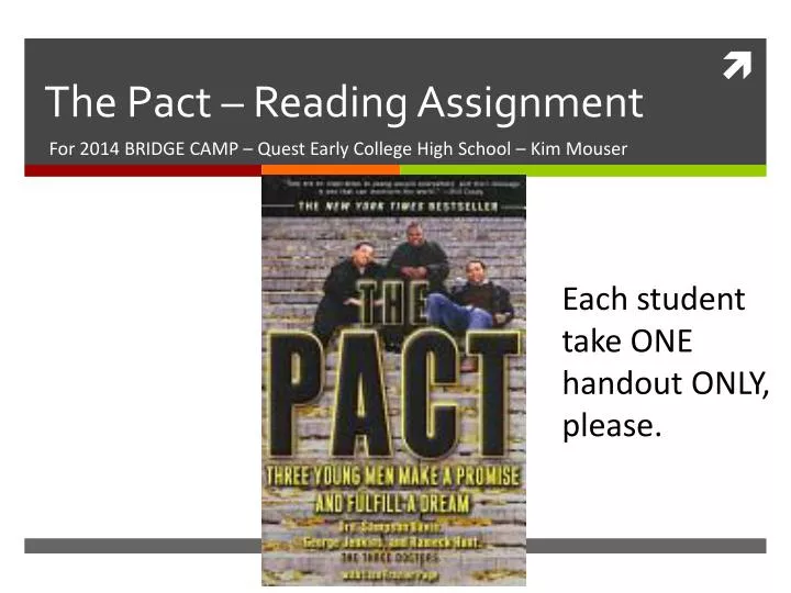 the pact reading assignment