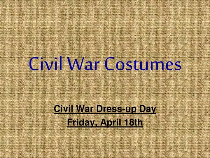 civil war costumes