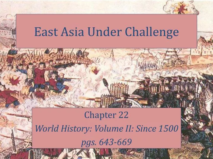 east asia under challenge