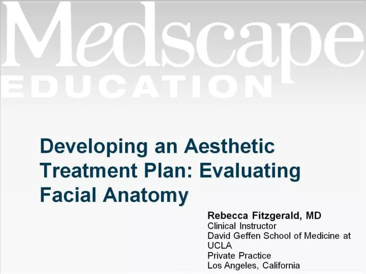 developing an aesthetic treatment plan evaluating facial anatomy
