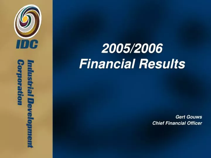 2005 2006 financial results
