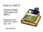 Practical Sales Techniques: Turning Leads into Relationships - slide 1
