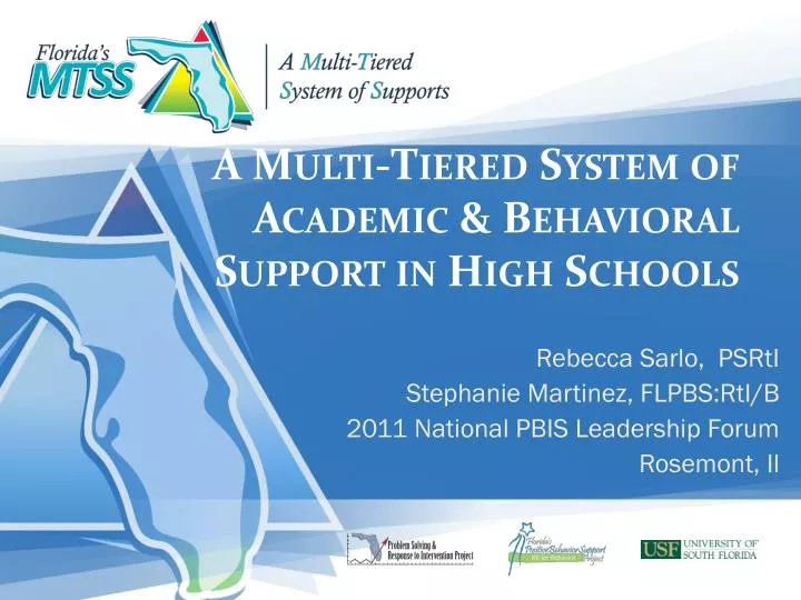 a multi tiered system of academic behavioral support in high schools