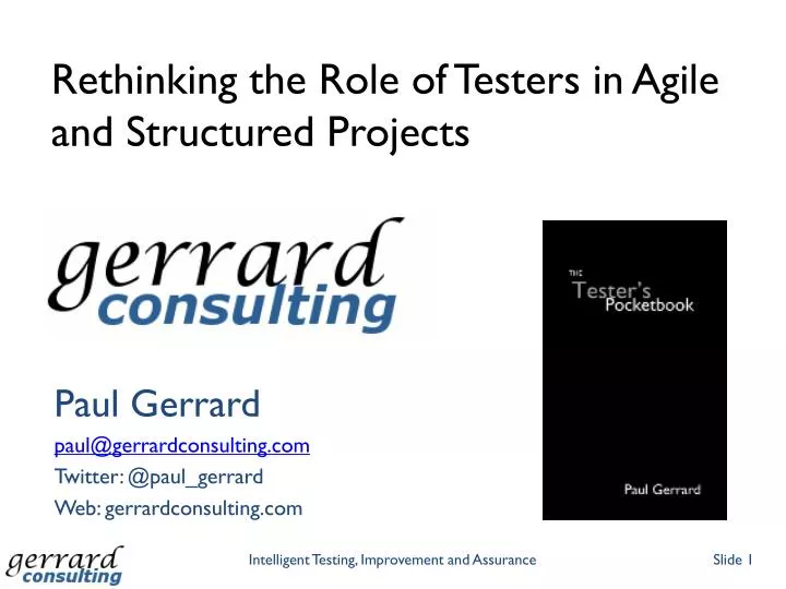 rethinking the role of testers in agile and structured projects