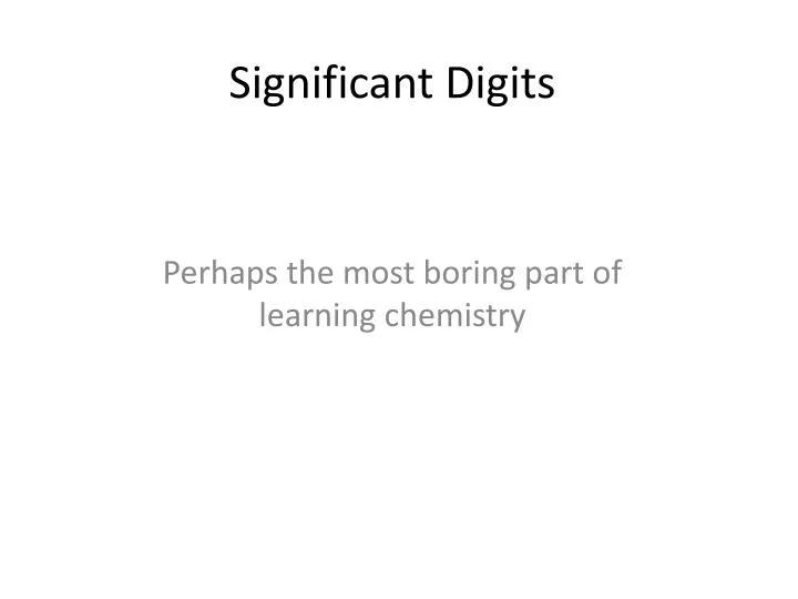 significant digits