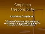 Corporate Responsibility - slide 1
