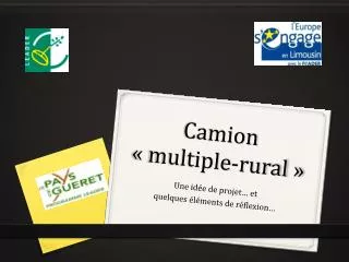Camion « multiple-rural »