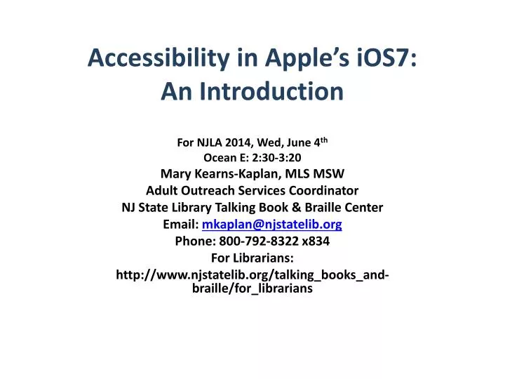 accessibility in apple s ios7 an introduction