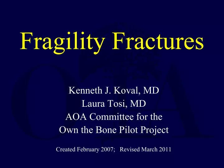 fragility fractures