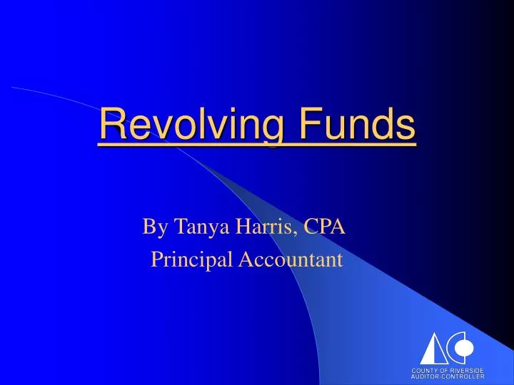 revolving funds