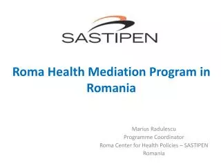 Roma Health Mediation Program in Romania